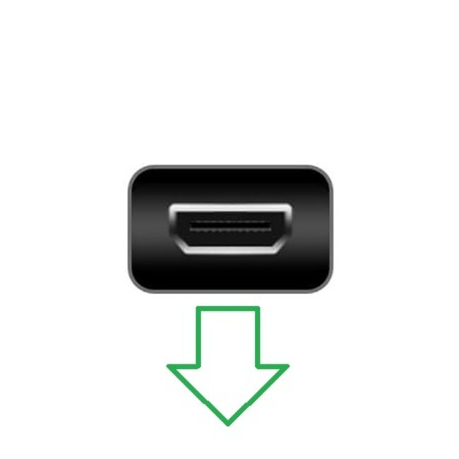 Premium Micro HDMI - HDMI adapter | haaks naar beneden | HDMI2.1 (8K 60Hz + HDR) | metaal