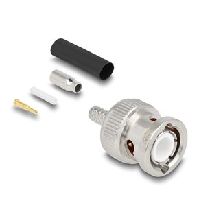 DeLOCK Delock BNC plug for crimping RG-174 / RG-316 with matching shrink tube