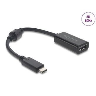 DeLOCK Delock USB Type-C™ Adapter to HDMI (DP Alt Mode) 8K 60 Hz with HDR and HDCP black