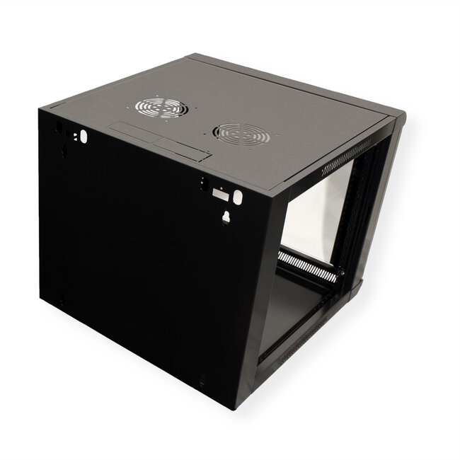 VALUE Wandbehuizing 9 HE (HxBxD) 505x570x600mm, zwart