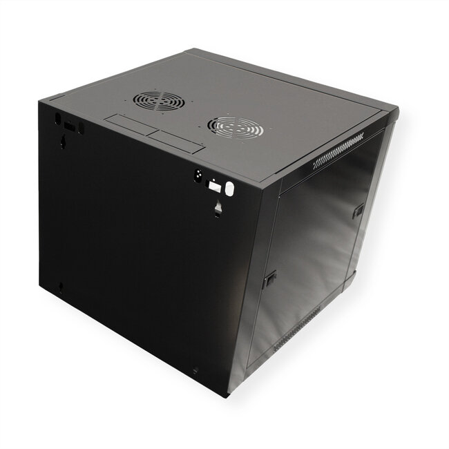 VALUE Wandbehuizing 9 HE (HxBxD) 505x570x600mm, zwart