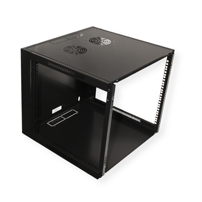 VALUE Wandbehuizing 9 HE (HxBxD) 505x570x600mm, zwart