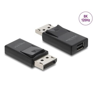 DeLOCK Delock DisplayPort to Mini DisplayPort Adapter 8K with HDR with HDR and HDCP Support - bidirectional