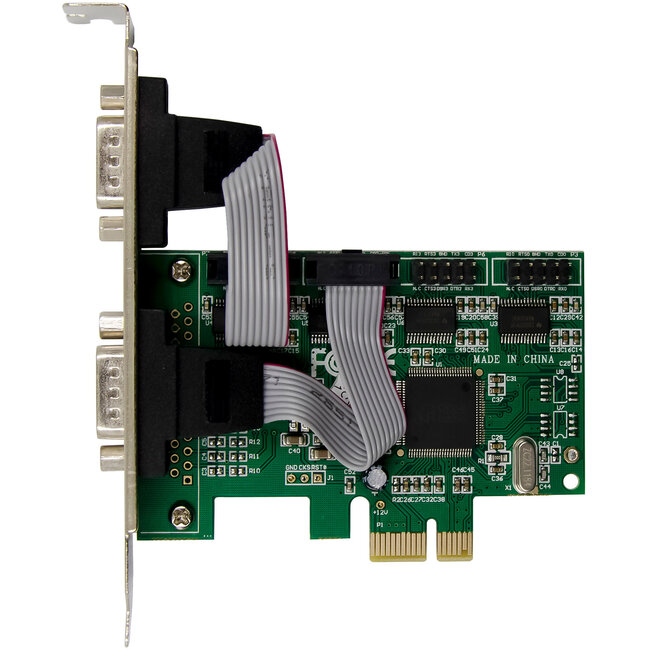 InLine® PCIe 4-poorts RS-232 kaart, 4x D-Sub 9 connector, incl. laag profiel
