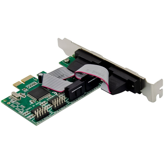 InLine® PCIe 4-poorts RS-232 kaart, 4x D-Sub 9 connector, incl. laag profiel
