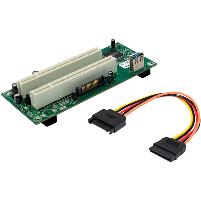 InLine® Interfacekaart, PCIe x1 naar 2x PCI 32-bit, incl. 60 cm kabel