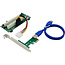InLine® Interfacekaart, PCIe x1 naar 2x PCI 32-bit, incl. 60 cm kabel