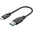 Goobay USB-C™ to USB-A Cable, 0.15 m, black