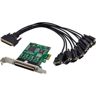 InLine® InLine® Interfacekaart, PCIe x1 naar 8x RS-232, D-Sub 9 connector