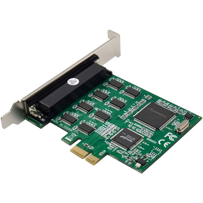 InLine® Interfacekaart, PCIe x1 naar 8x RS-232, D-Sub 9 connector