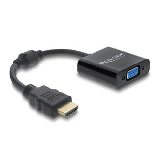 DeLOCK Delock Adapter HDMI male to VGA female black