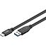 Goobay USB-C™ to USB-A Cable, 3 m, black