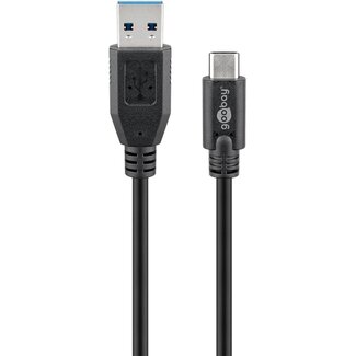 Goobay Goobay USB-C™ to USB-A Cable, 0.5 m, black