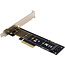 InLine® Interfacekaart, PCIe x4 naar M.2 NVMe Key M (22110), laag profiel