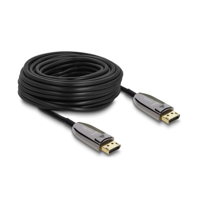Delock Active Optical Cable DisplayPort 2.1 8K 60 Hz 40 Gbps 20 m