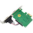 InLine® PCIe 2-poorts RS-232 kaart, 2x D-Sub 9 connector, incl. laag profiel