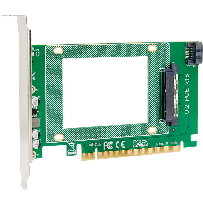 InLine® Interfacekaart, PCIe x16 U.2 NVMe, SFF-8639, intern