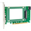 InLine® Interfacekaart, PCIe x16 U.2 NVMe, SFF-8639, intern