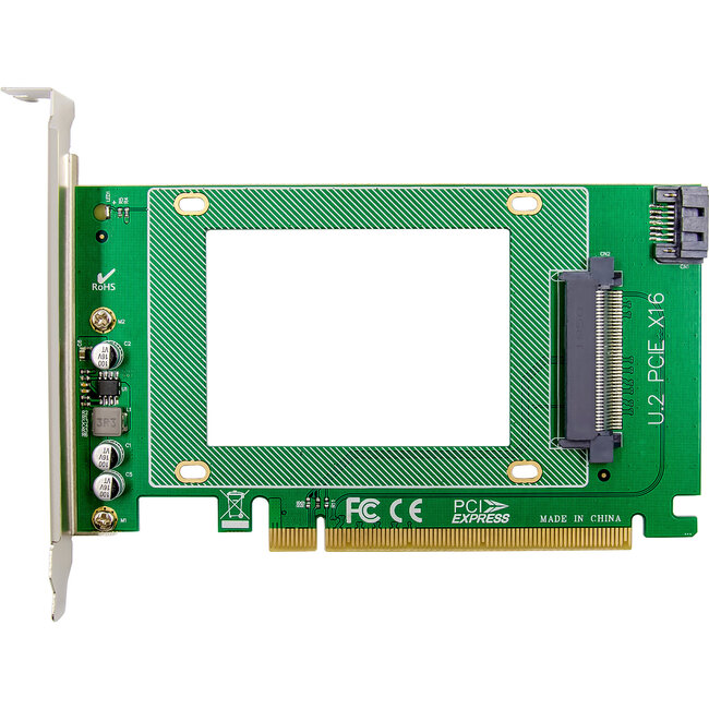InLine® Interfacekaart, PCIe x16 U.2 NVMe, SFF-8639, intern