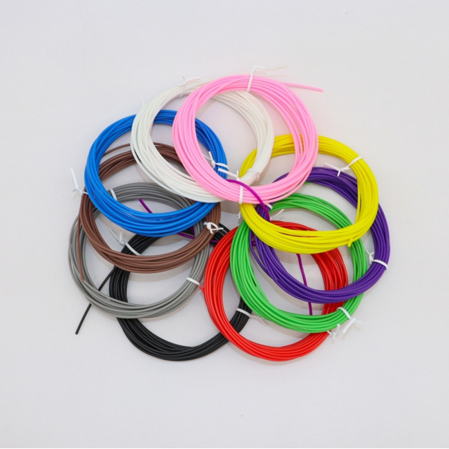 Low temperature PCL filament set, 10 colors, 0.15 kg, 1.75 mm