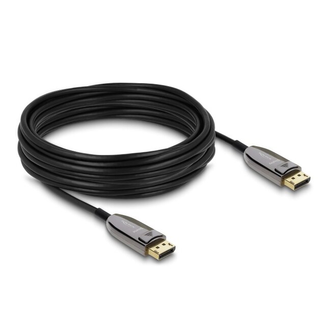 Delock Active Optical Cable DisplayPort 2.1 8K 60 Hz 40 Gbps 10 m