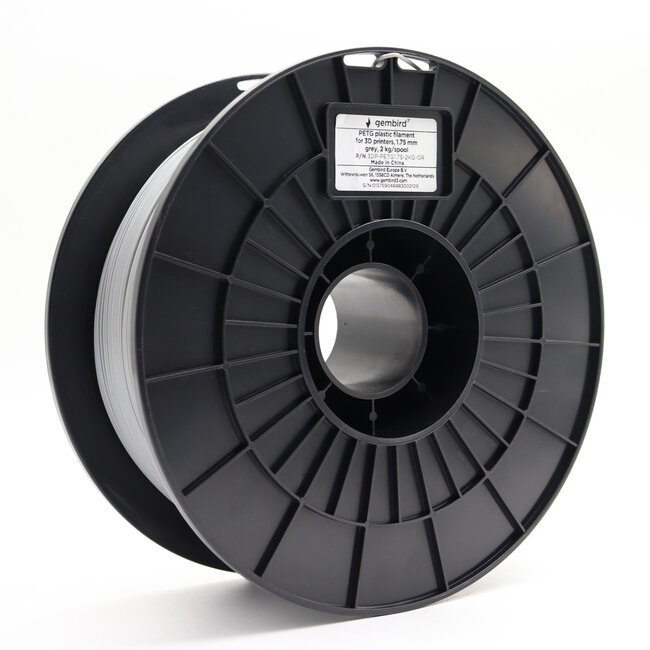 PETG Grijs 1.75 mm, 5 kg.