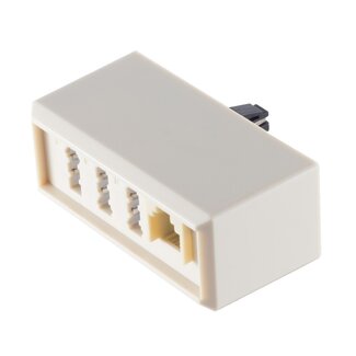 S-Impuls TAE-F (m) - 2x TAE-N + TAE-F + RJ11 (v) aansluitbox