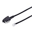 TAE-N - RJ12 telecom kabel | Philips/Panasonic (6P6C) | zwart | 3 meter