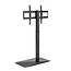 My Wall TV-vloerstandaard | tot 75 inch | kantelbaar | zwart/walnoot