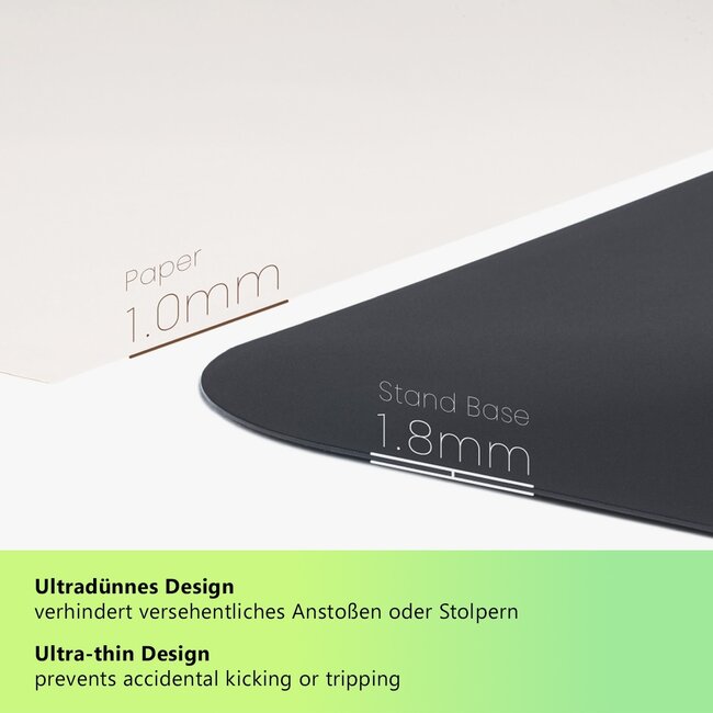 My Wall TV-vloerstandaard | tot 75 inch | kantelbaar | zwart/walnoot