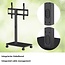 My Wall TV-vloerstandaard | tot 85 inch | verrijdbaar | full motion | zwart/walnoot