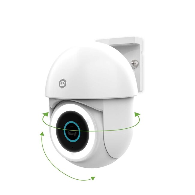 Nedis SmartLife outdoor camera met spotlight | draaien/kantelen | USB-voeding | Wi-Fi | 3MP Full HD 1296p