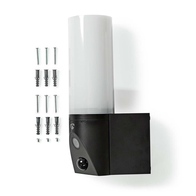 Nedis SmartLife buitenlamp met camera | draaien | netvoeding | Wi-Fi | Full HD 1080p