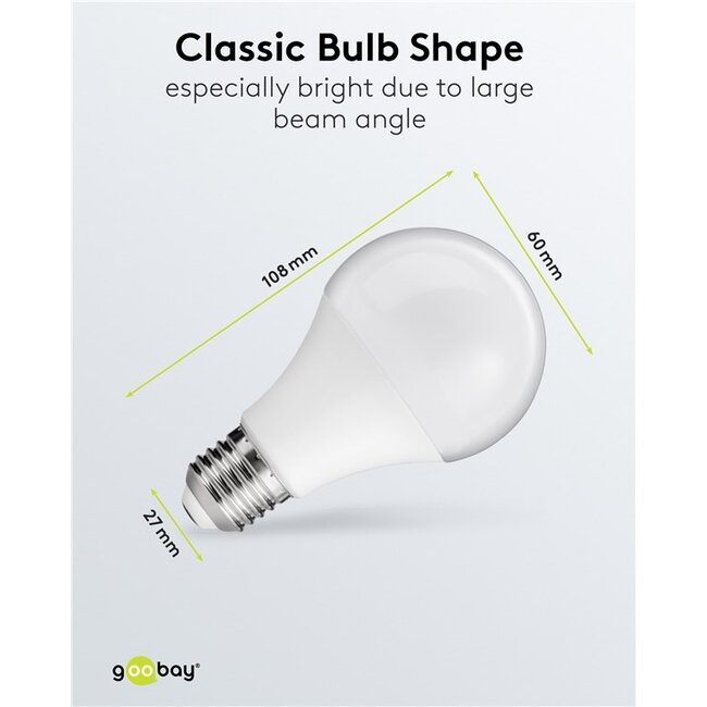 Goobay LED-lamp | warm wit | E27 | A60 | 8,5W