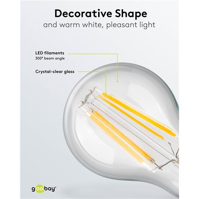 Goobay LED-filamentlamp | warm wit | E27 | A60 | 11W