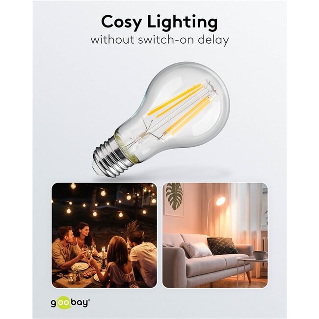 Goobay LED-filamentlamp | warm wit | E27 | A60 | 11W
