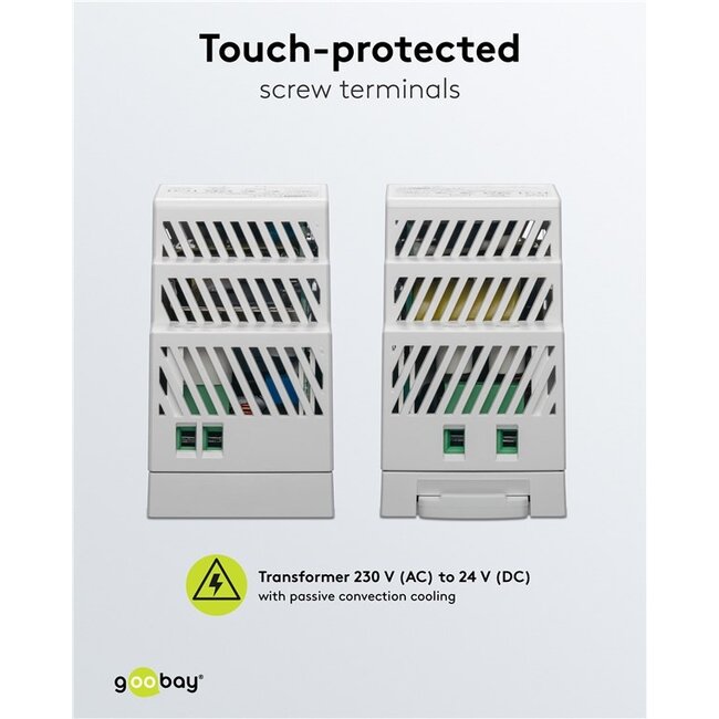 Goobay LED-transformator voor DIN-rail | 24V DC | 36W | IP20