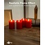 Goobay LED-kaarsenset | 4 stuks | 10 cm | timerfunctie | rood | IP20