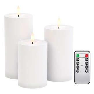 Goobay Goobay LED-kaarsenset | 3 stuks | afstandsbediening | wit | IP44