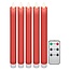 Goobay LED-kaarsenset | 5 stuks | afstandsbediening | rood | IP20
