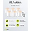 Goobay LED-theelichtjesset | 6 stuks | afstandsbediening | oplaadbaar | wit | IP20