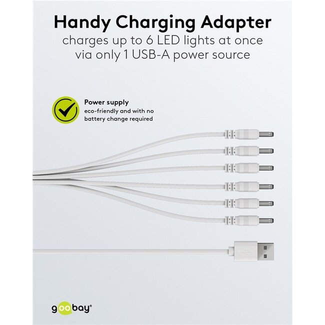 Goobay LED-theelichtjesset | 6 stuks | afstandsbediening | oplaadbaar | wit | IP20