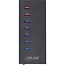 InLine USB hub (USB-A/USB-C) | 7x USB-A | USB3.0 5 Gbps | externe voeding | aluminium | 0,60 meter