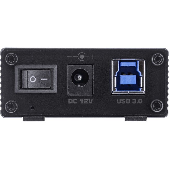 InLine USB hub (USB-A/USB-C) | 7x USB-A | USB3.0 5 Gbps | externe voeding | aluminium | 0,60 meter