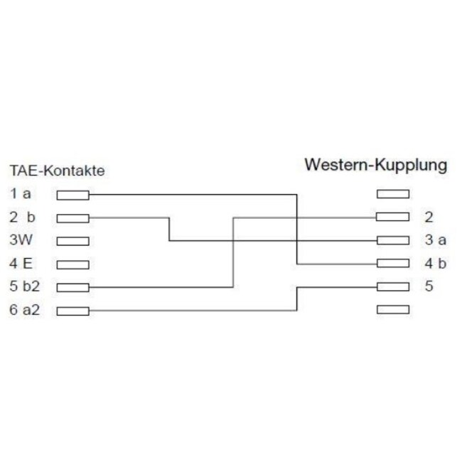 TAE-N - RJ11 telecom adapter | zwart