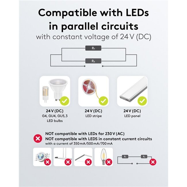 Goobay LED-transformator | 24V DC | 60W | IP67