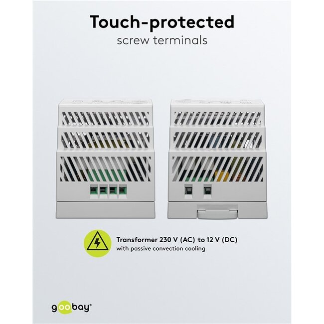 Goobay LED-transformator voor DIN-rail | 12V DC | 54W | IP20