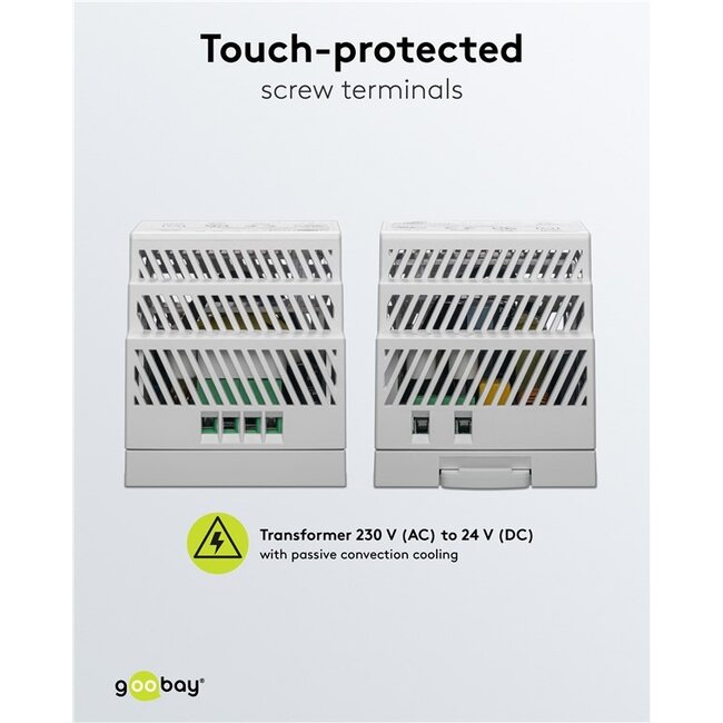 Goobay LED-transformator voor DIN-rail | 24V DC | 60W | IP20
