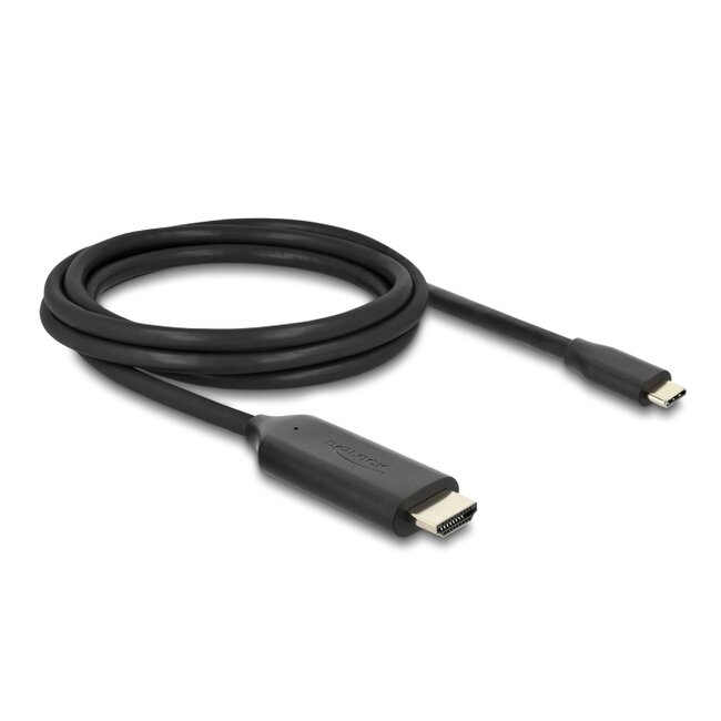 Delock USB Type-C™ to HDMI Cable (DP Alt Mode) 8K 60 Hz with HDR function 2 m black