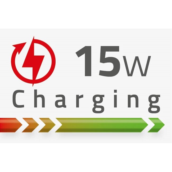 USB-C - USB-A kabel | compact | USB2.0 | 15W | zwart | 1 meter